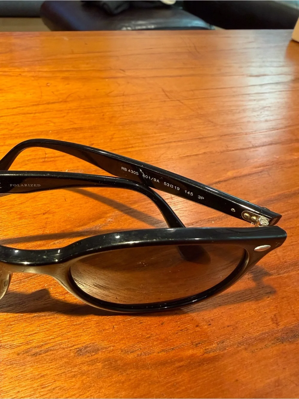 Ray-Ban Black Polarized Sunglasses with Case